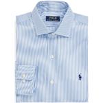 Chemises de créateur Ralph Lauren Polo Ralph Lauren bleu ciel à rayures en coton mélangé rayées pour homme 