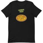 T-shirts à motif pizza à manches courtes à manches courtes 