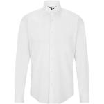 Chemises de créateur HUGO BOSS BOSS blanches en coton mélangé col italien stretch Taille XS pour homme 