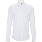 Chemises de créateur HUGO BOSS BOSS blanches en coton à poignet mousquetaire stretch pour homme 