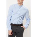Chemises Marc O'Polo bleues en coton à galons col mao éco-responsable à manches longues Taille XXL pour homme en promo 