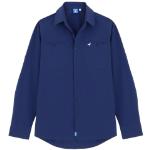 Chemises bleues à motif animaux col italien stretch à manches courtes Taille S pour homme 