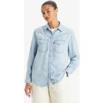 Chemises de western Levi's bleues en lyocell éco-responsable Taille L classiques pour femme 