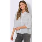 Chemises Linea Tesini blanches en lin Taille XL look fashion pour femme 
