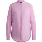 Chemises de créateur HUGO BOSS BOSS violet clair en coton mélangé col mao éco-responsable col mao Taille XXS look business pour femme 