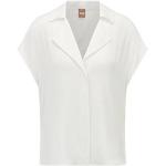Chemises de créateur HUGO BOSS BOSS blanches à manches courtes stretch à manches courtes pour femme 