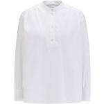 Chemises HUGO BOSS BOSS blanches stretch col mao look casual pour femme en solde 