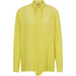 Chemisiers lavallière de créateur HUGO BOSS BOSS jaunes en soie Taille XXS look business pour femme 