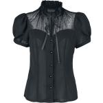 Chemisiers  Voodoo Vixen noirs en polyester Taille XXL look Pin-Up pour femme 