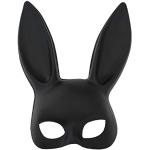 Masques d'halloween noirs à motif lapins Tailles uniques look fashion 
