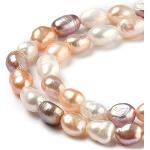 Bracelets roses en cristal à perles fantaisie baroques & rococo 