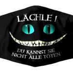 Cheshire Cat Face Mask Gothique Alice Au Pays Des Merveilles Allemand - Sourire Vous Ne Pouvez Pas Les Tuer Tous Cadeaux D'halloween Inhabituels