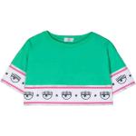 T-shirts à rayures Chiara Ferragni verts à rayures Taille 10 ans pour fille de la boutique en ligne Miinto.fr avec livraison gratuite 