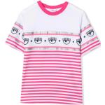 T-shirts à rayures Chiara Ferragni roses à rayures en jersey Taille 10 ans pour fille de la boutique en ligne Miinto.fr avec livraison gratuite 