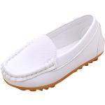 Chaussures casual blanches en cuir Pointure 27 look casual pour fille 