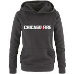 Chicago Fire | Sweat à capuche pour femme | Comedy shirts - Noir - 38