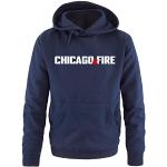 Chicago Fire | Sweat à capuche pour homme | Comedy shirts - Bleu - Medium