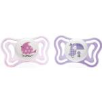 Sucettes physiologiques Chicco roses en silicone 