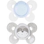 Sucettes orthodontiques Chicco blanches en silicone 