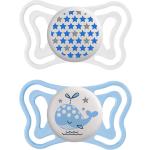 Sucettes physiologiques Chicco bleues en silicone 