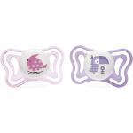 Sucettes physiologiques Chicco violet clair en silicone 
