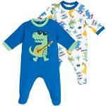 Combishorts Chicco bleus clairs en coton à motif animaux Taille 6 mois look fashion pour bébé de la boutique en ligne Amazon.fr 