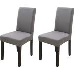 Housses de chaise gris foncé extensibles look asiatique 