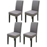 Housses de chaise gris foncé extensibles look asiatique 