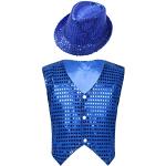 Gilets bleus à sequins sans manches Taille 3 ans look Hip Hop pour garçon de la boutique en ligne Amazon.fr 