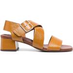 Sandales à brides Chie Mihara orange en cuir de veau à bouts carrés Pointure 40,5 pour femme en promo 