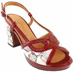 Sandales Chie Mihara rouges en cuir en cuir Pointure 39 look fashion pour femme 