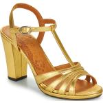 Sandales Chie Mihara dorées en cuir en cuir Pointure 37,5 pour femme en promo 