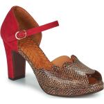 Sandales Chie Mihara rouges en cuir en cuir Pointure 41 avec un talon de plus de 9cm pour femme en promo 