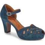 Sandales Chie Mihara bleues en cuir en cuir Pointure 41 avec un talon entre 7 et 9cm pour femme en promo 