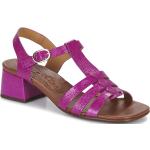 Sandales Chie Mihara violettes en cuir en cuir Pointure 39 avec un talon entre 5 et 7cm pour femme en promo 