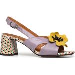 Sandales à talons Chie Mihara violet lavande en cuir à motif fleurs à boucles Pointure 40 pour femme 