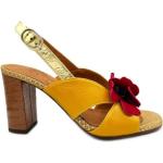 Sandales à talons Chie Mihara ocre jaune en cuir Pointure 37 pour femme 