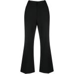 Pantalons taille haute de créateur Chloé noirs Taille XS W40 coupe bootcut pour femme en promo 