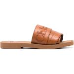 Sandales de créateur Chloé marron en cuir à bouts carrés Pointure 40 pour femme 