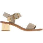 Sandales de créateur Chloé grises en cuir en cuir Pointure 41 look fashion pour femme 