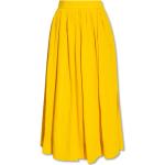 Jupes midi de créateur Chloé jaunes en soie lavable en machine midi Taille XS look fashion pour femme 
