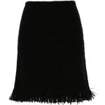 Jupes trapèze de créateur Chloé noires en tweed courtes Taille L classiques pour femme 