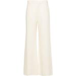 Pantalons en lin de créateur Chloé blancs Taille XS W38 L36 pour femme 