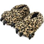 Chaussons peluche kaki à effet léopard à motif ours Pointure 36 look fashion pour homme 