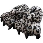 Chaussons peluche à effet léopard à motif ours Pointure 36 look fashion pour homme en promo 
