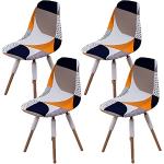 Housses de chaise à rayures extensibles scandinaves 