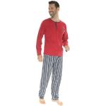 Pyjamas Christian Cane rouges Taille L look fashion pour homme 