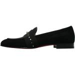 Chaussures casual Christian Louboutin noires en velours seconde main Pointure 42,5 look business pour homme en promo 