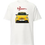 ChriStyle T-Shirt 500 Homme Enfant T-Shirt 595 Modèle SS Tuning Car Racing Auto, Blanc, Medium