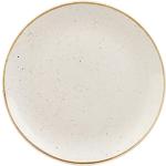 Assiettes plates Churchill blanches en porcelaine diamètre 29 cm 